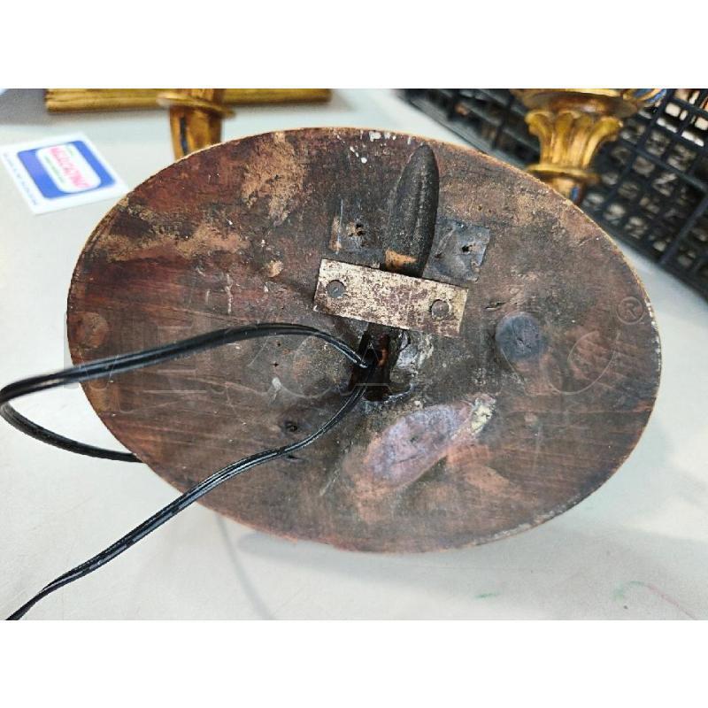 APPLIQUE DOPPIA LEGNO DORATO  | Mercatino dell'Usato Modena 5