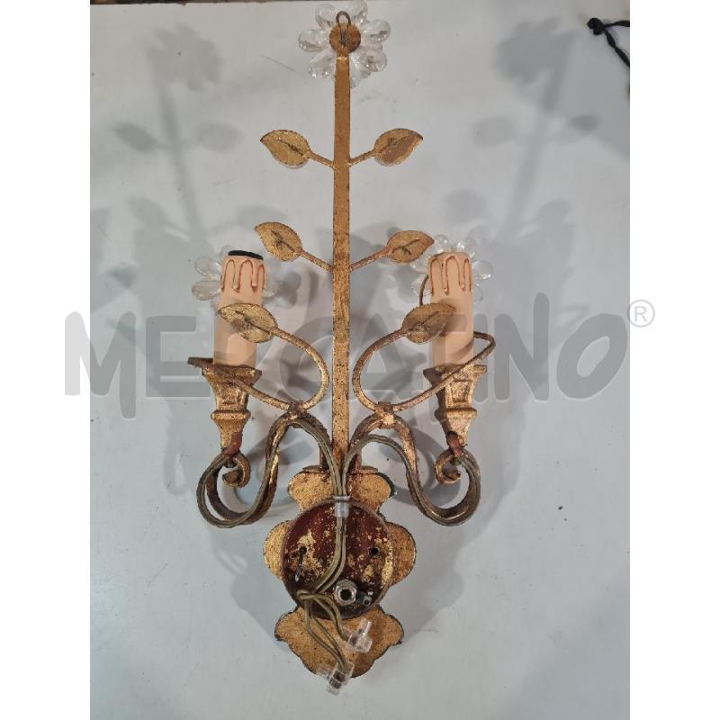 APPLIQUE IN CRISTALLO E METALLO DORATO FIORI | Mercatino dell'Usato Modena 5