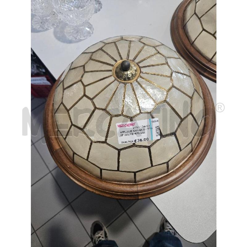 APPLIQUE MOSAICO OTTONE MADREPERLA DIAM 36 | Mercatino dell'Usato Modena 1
