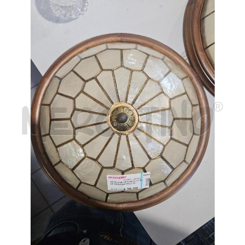 APPLIQUE MOSAICO OTTONE MADREPERLA DIAM 36 | Mercatino dell'Usato Modena 2