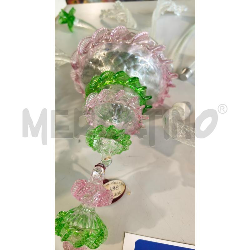 APPLIQUE MURANO VERDE ROSA | Mercatino dell'Usato Modena 2