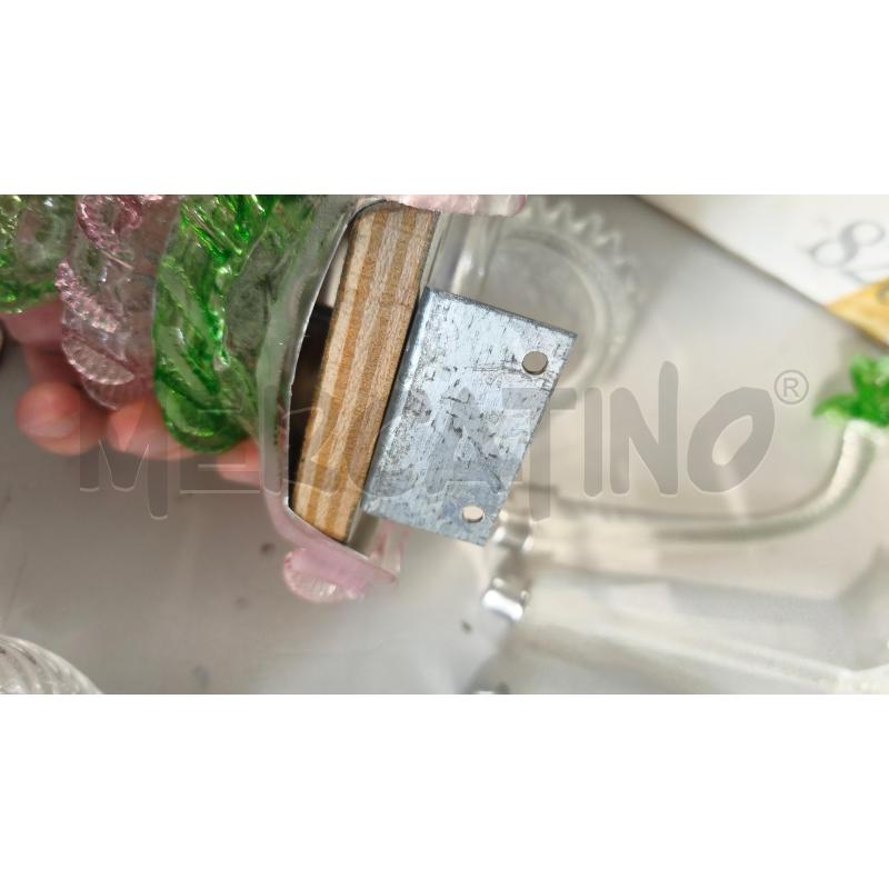 APPLIQUE MURANO VERDE ROSA | Mercatino dell'Usato Modena 4