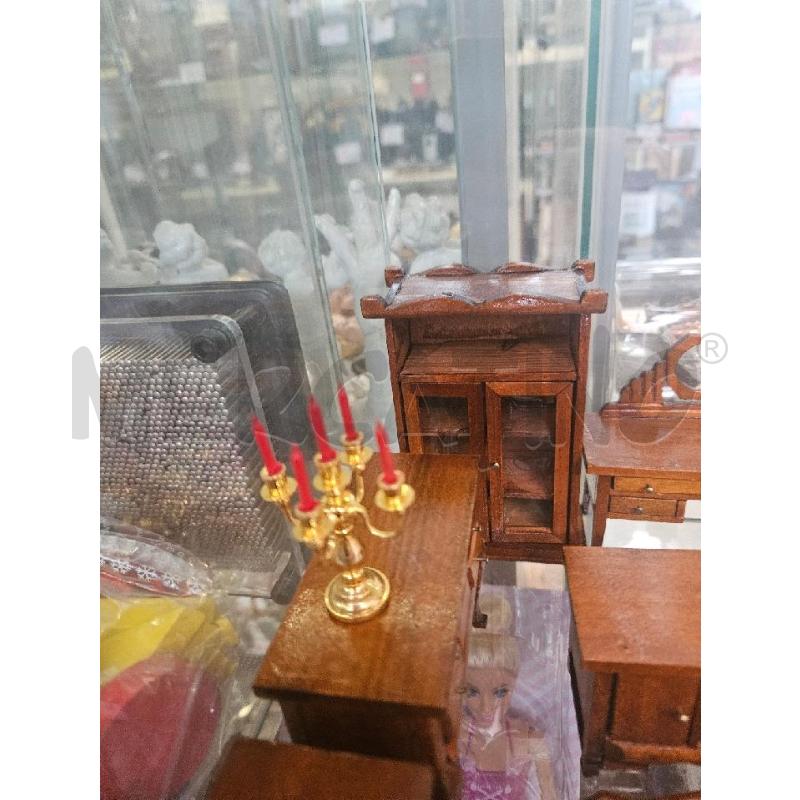 ARREDAMENTO LEGNO CASA BAMBOLE CON CANDELABRO | Mercatino dell'Usato Modena 3