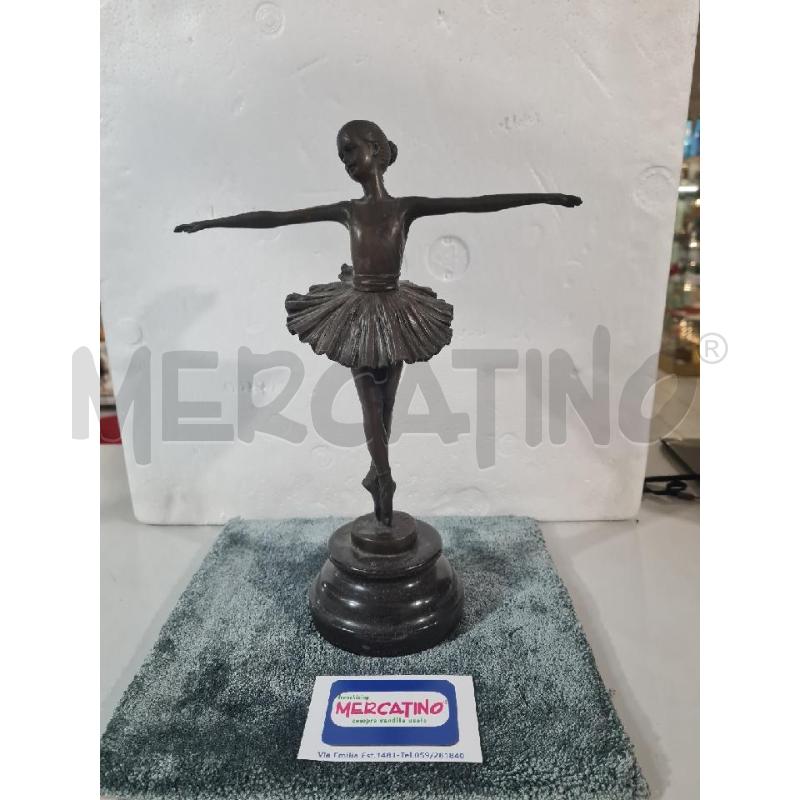 BALLERINA 30CM BRONZO FIRMATA MILO BASE MARMO | Mercatino dell'Usato Modena 1