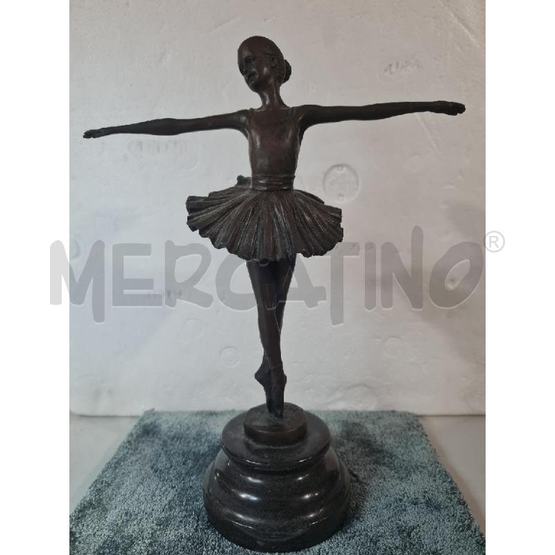 BALLERINA 30CM BRONZO FIRMATA MILO BASE MARMO | Mercatino dell'Usato Modena 2
