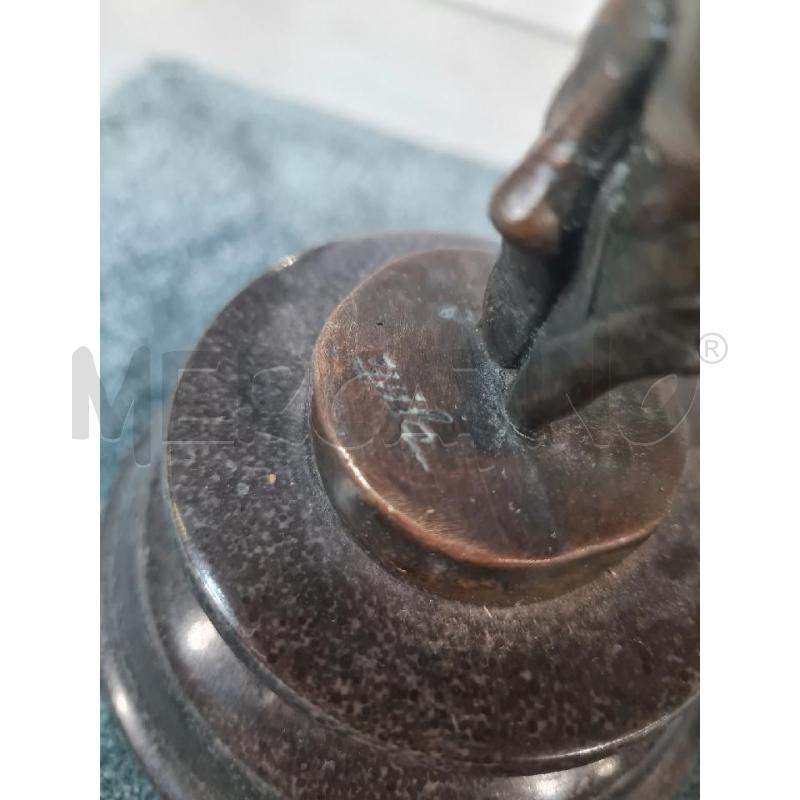 BALLERINA 30CM BRONZO FIRMATA MILO BASE MARMO | Mercatino dell'Usato Modena 3