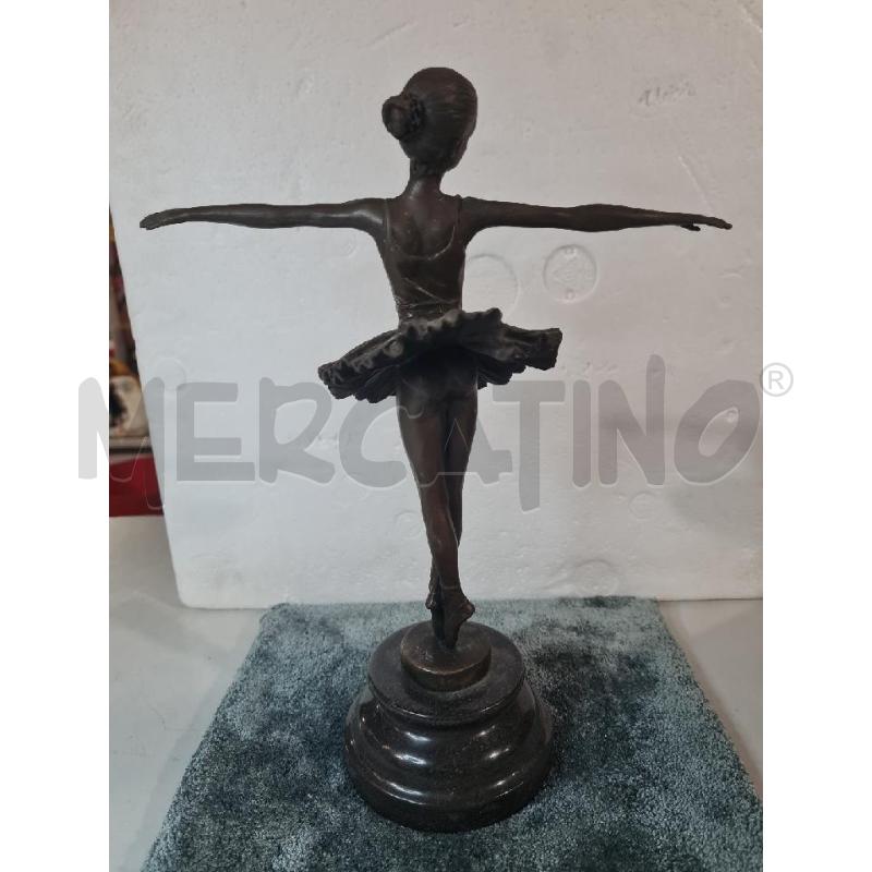 BALLERINA 30CM BRONZO FIRMATA MILO BASE MARMO | Mercatino dell'Usato Modena 4