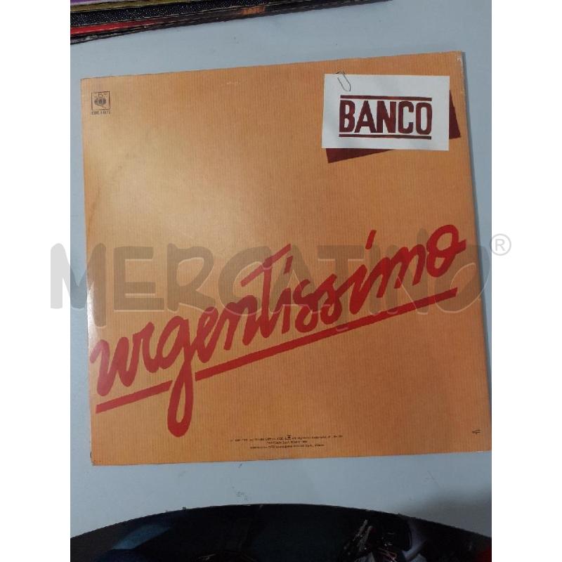 BANCO URGENTISSIMO CBS 84677 - LP | Mercatino dell'Usato Modena 2