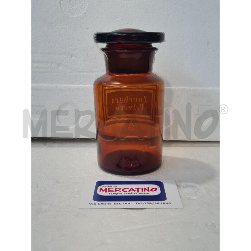 BARATTOLO VETRO  FARMACIA ZUCCHERO POLVERE VINTAGE | Mercatino dell'Usato Modena 2