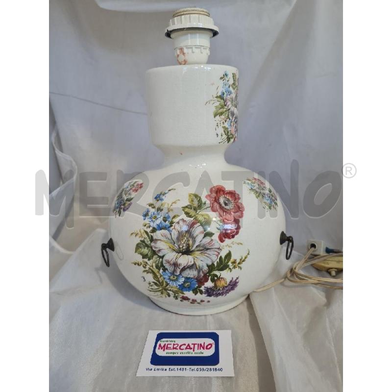 BASE LAMPADA CER. FIORI | Mercatino dell'Usato Modena 1