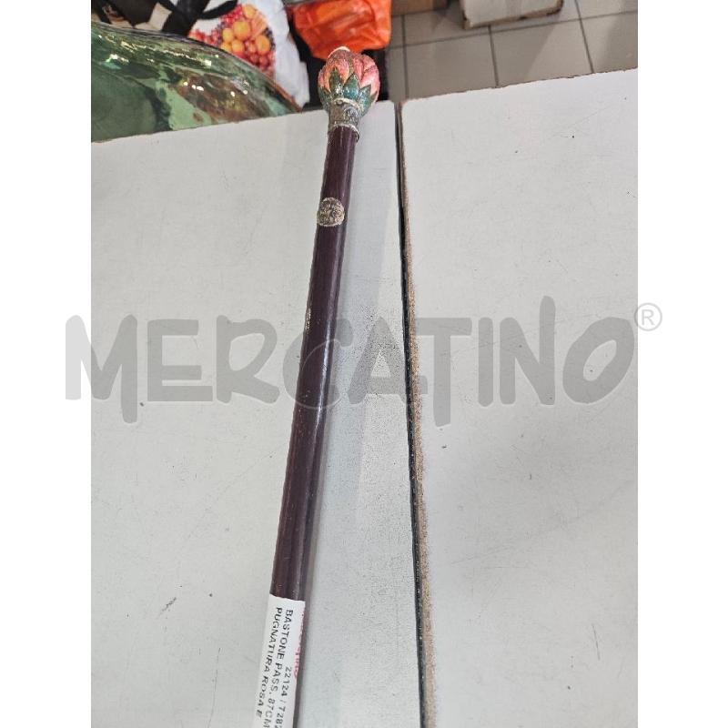 BASTONE PASS. 87CM IMPUGNATURA ROSA E LAMINA LEGNO | Mercatino dell'Usato Modena 1