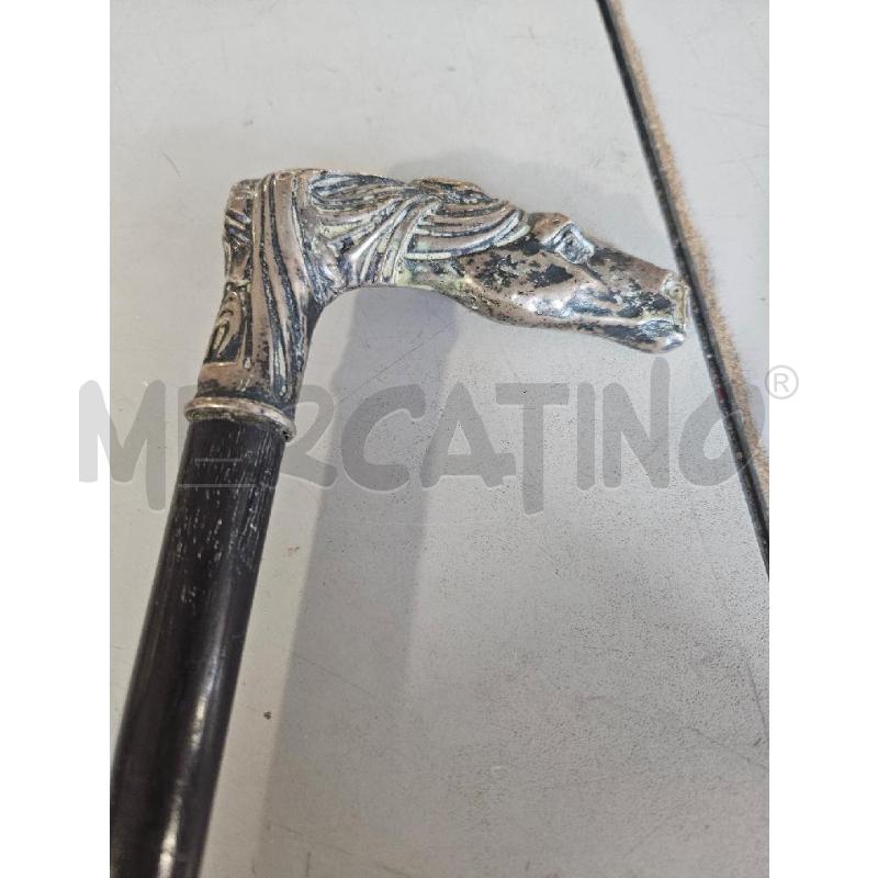 BASTONE PASS. 88CM LEGNO TESTA CAVALLO LAMINA | Mercatino dell'Usato Modena 3