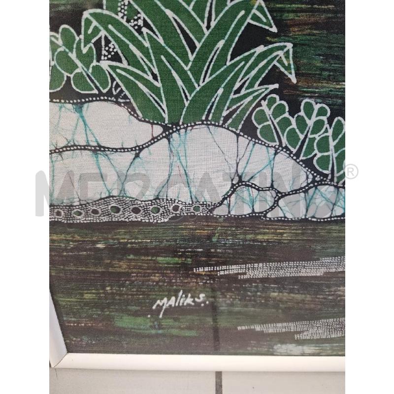 BATIK SCENE AGRICOLE PALME 87X73CM | Mercatino dell'Usato Modena 2