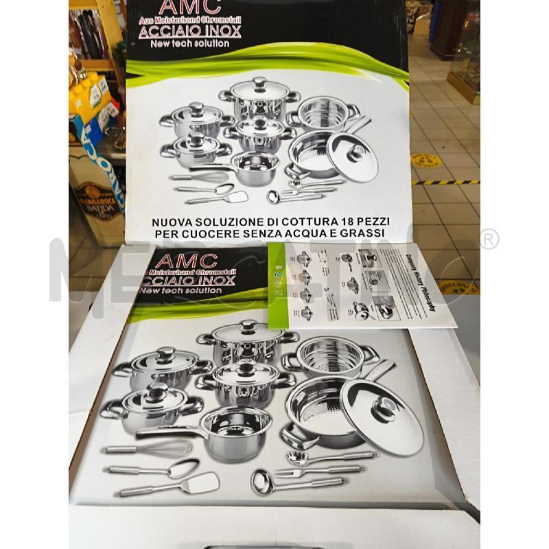 BATTERIA PENTOLE AMC ACCIAIO INOX | Mercatino dell'Usato Modena 1