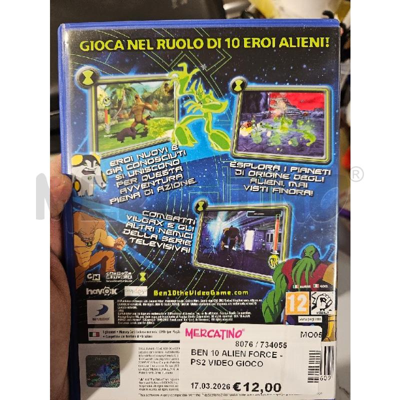 BEN 10 ALIEN FORCE - PS2 VIDEO GIOCO  | Mercatino dell'Usato Modena 2
