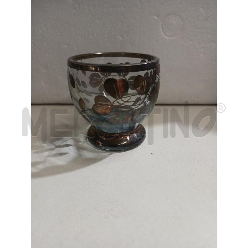 BICCHIERINI PZ. 6+1 DECORI DIPINTI ARGENTO | Mercatino dell'Usato Modena 3