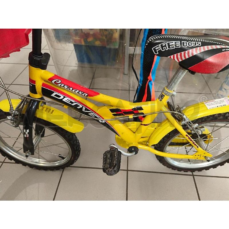 BICICLETTINA BAMBINO CORSARA DENVER GIALLA ROSSA | Mercatino dell'Usato Modena 4