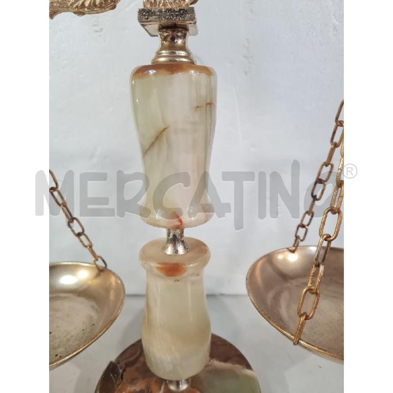 BILANCIA ONICE E MET. OTTONATO 45X40CM DANNEGGIATA | Mercatino dell'Usato Modena 2