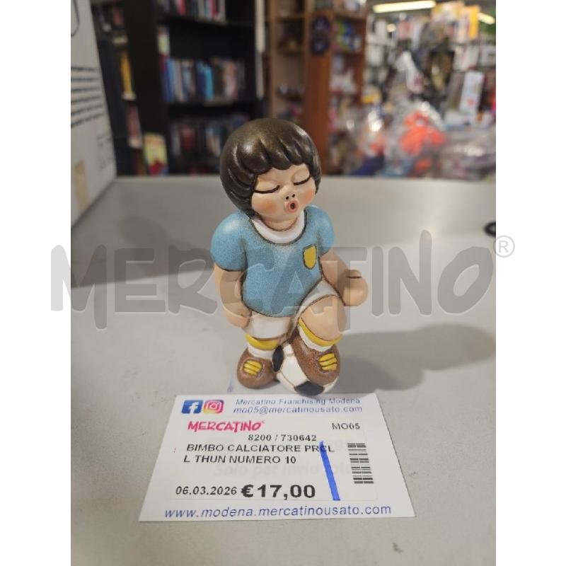 BIMBO CALCIATORE PRCLL THUN NUMERO 10 MAGLIA AZZURRA | Mercatino dell'Usato Modena 1