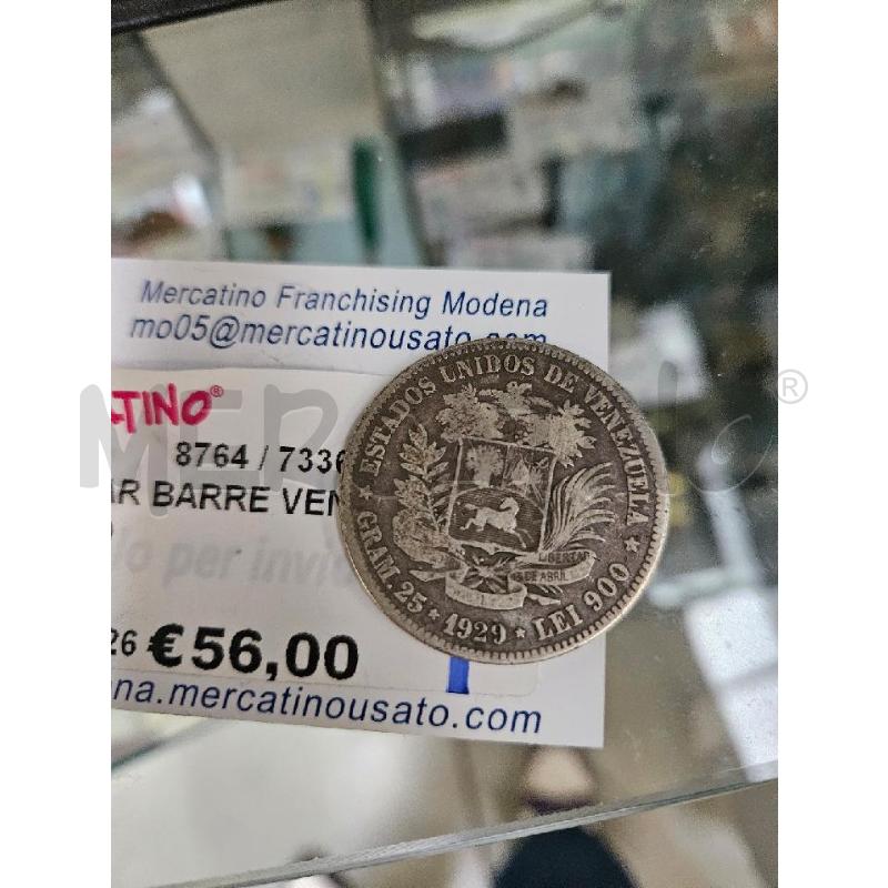 BOLIVAR BARRE VENEZUELA 1929 | Mercatino dell'Usato Modena 2