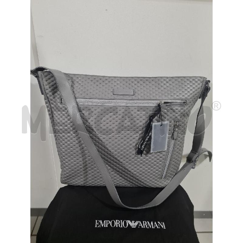 BORSA DONNA ARMANI GRIGIO PELLE | Mercatino dell'Usato Modena 1