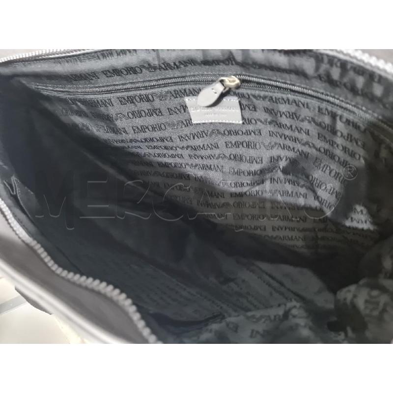 BORSA DONNA ARMANI GRIGIO PELLE | Mercatino dell'Usato Modena 5