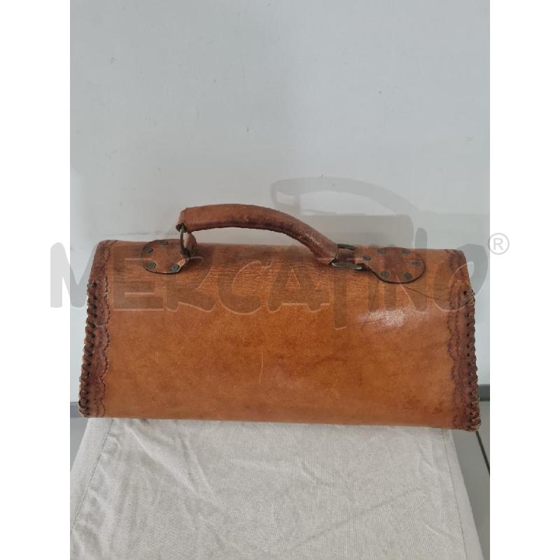 BORSA DONNA BAULETTO CUOIO DECORATO | Mercatino dell'Usato Modena 4