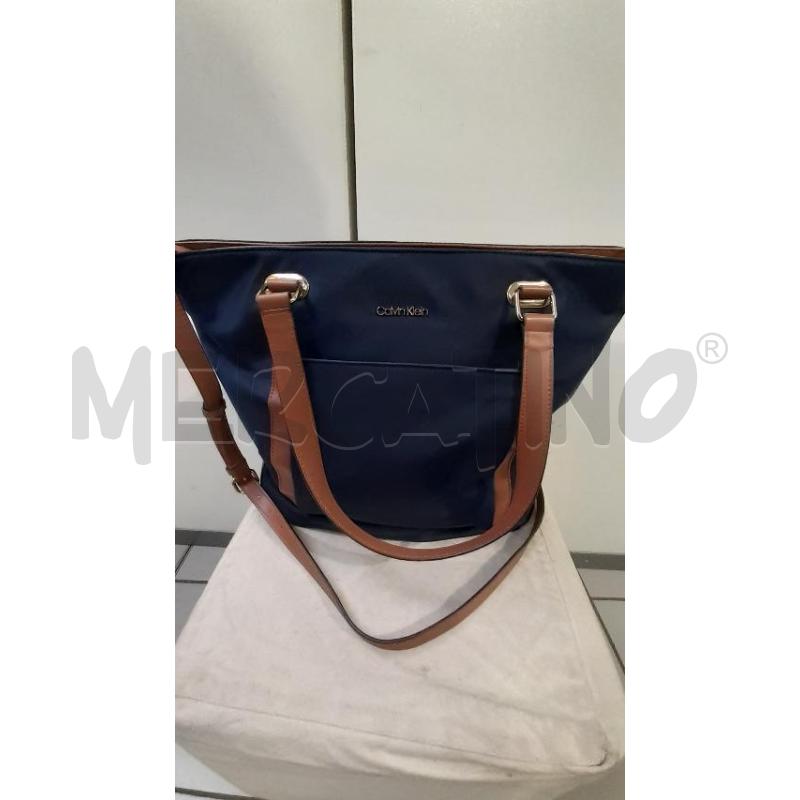 BORSA DONNA BLU CALVIN KLEIN | Mercatino dell'Usato Modena 1