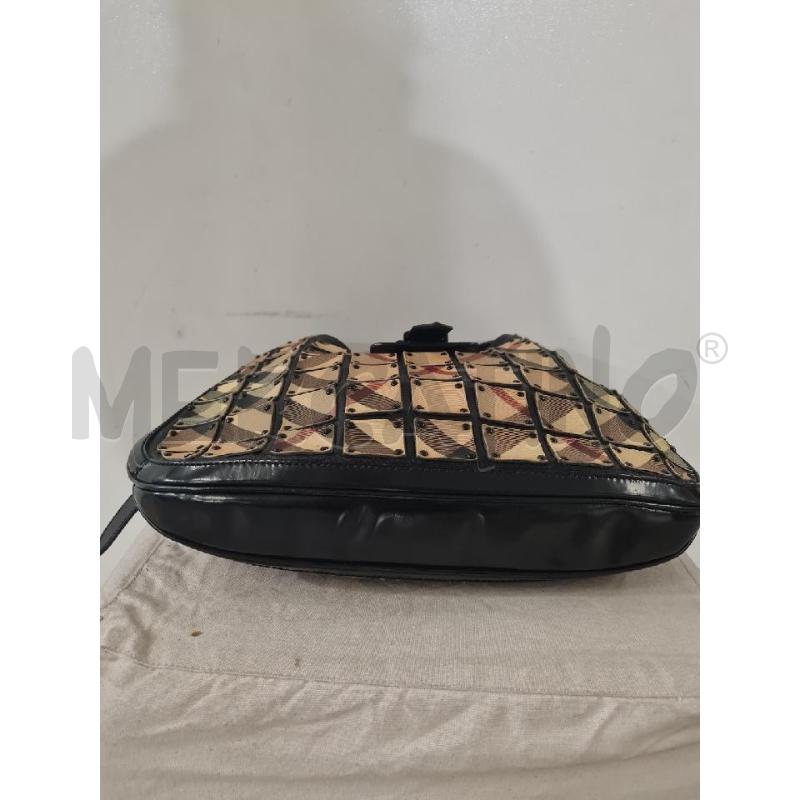 BORSA DONNA BURBERRY NERA QUADRATI APPLICATI | Mercatino dell'Usato Modena 2