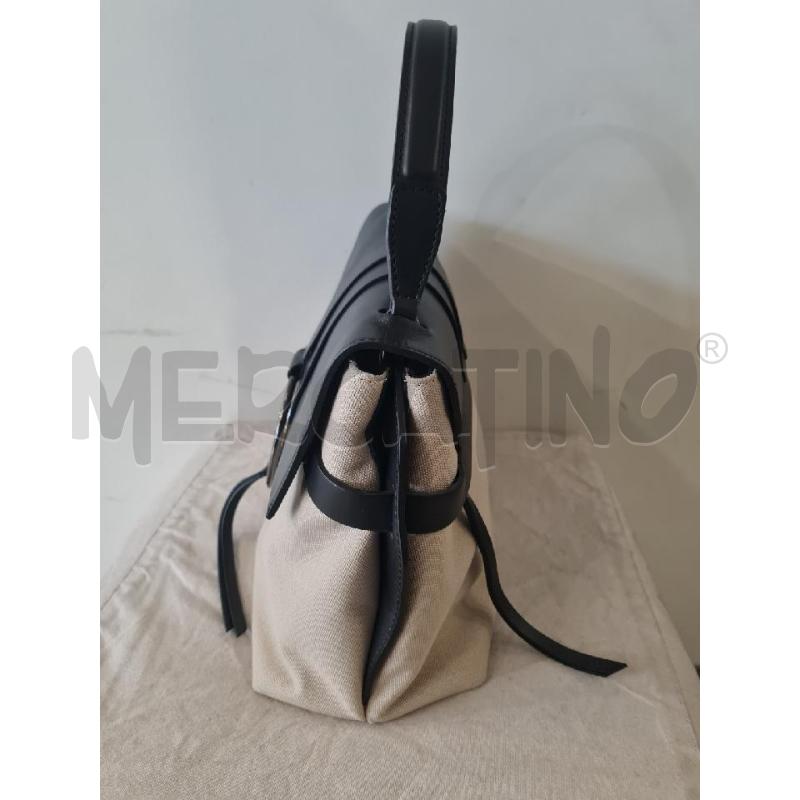 BORSA DONNA CHIARINI BEIGE NERA | Mercatino dell'Usato Modena 3