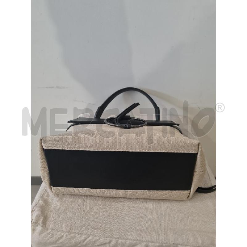 BORSA DONNA CHIARINI BEIGE NERA | Mercatino dell'Usato Modena 4