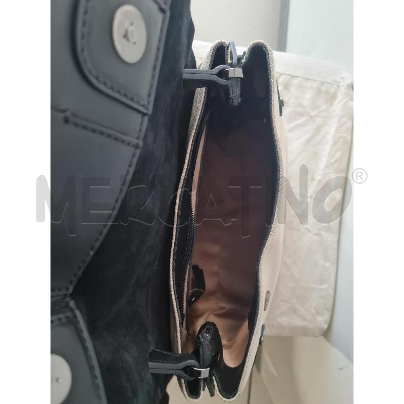 BORSA DONNA CHIARINI BEIGE NERA | Mercatino dell'Usato Modena 5