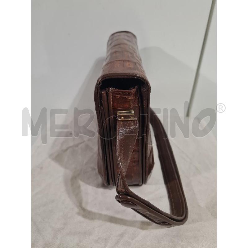 BORSA DONNA COCCODRILLO MARRONE | Mercatino dell'Usato Modena 5