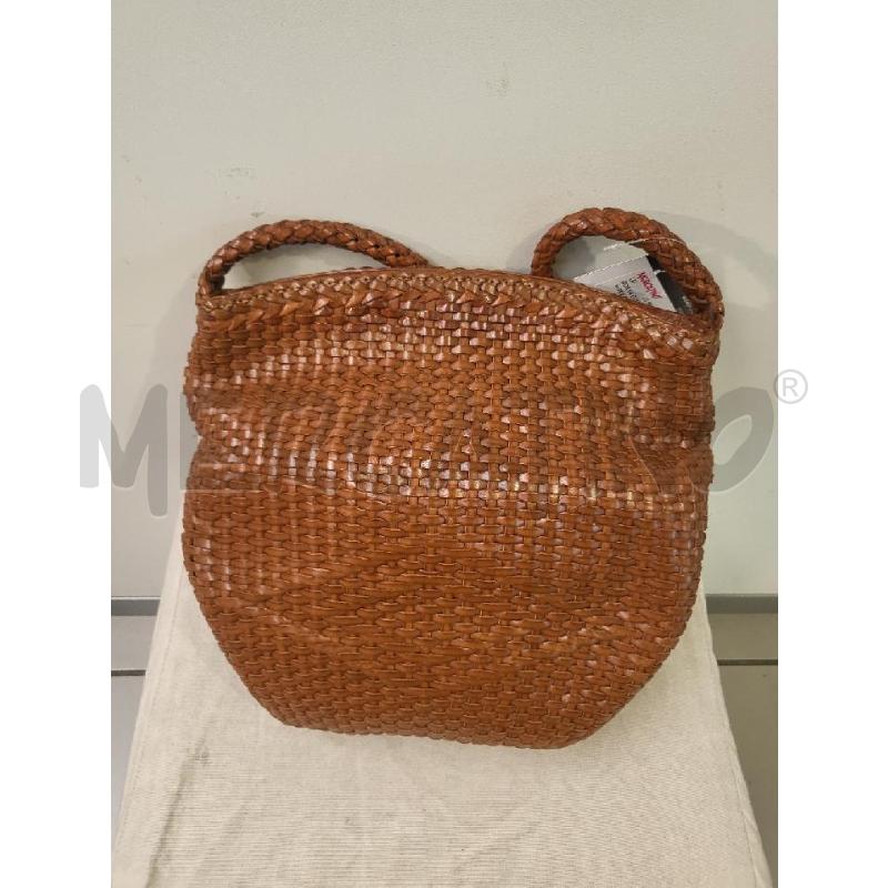BORSA DONNA DE VECCHI INTRECCIATA CUOIO | Mercatino dell'Usato Modena 2