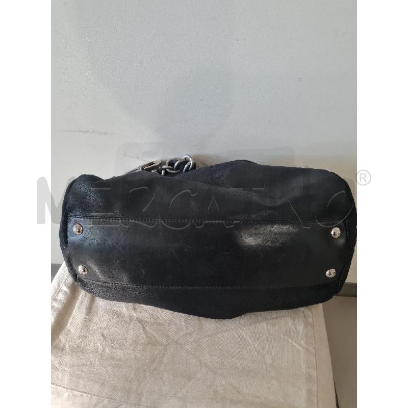 BORSA DONNA FAY PELLE NERA MAN ARGENTO | Mercatino dell'Usato Modena 3