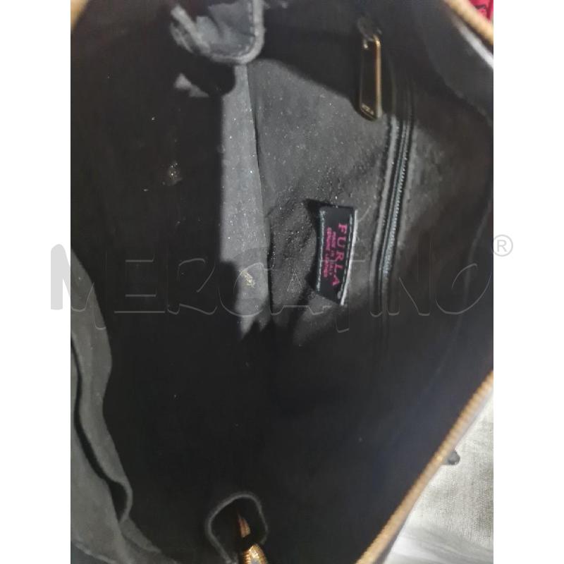 BORSA DONNA FURLA NERA CHIUSURA ORO  TRAPEZIO | Mercatino dell'Usato Modena 5