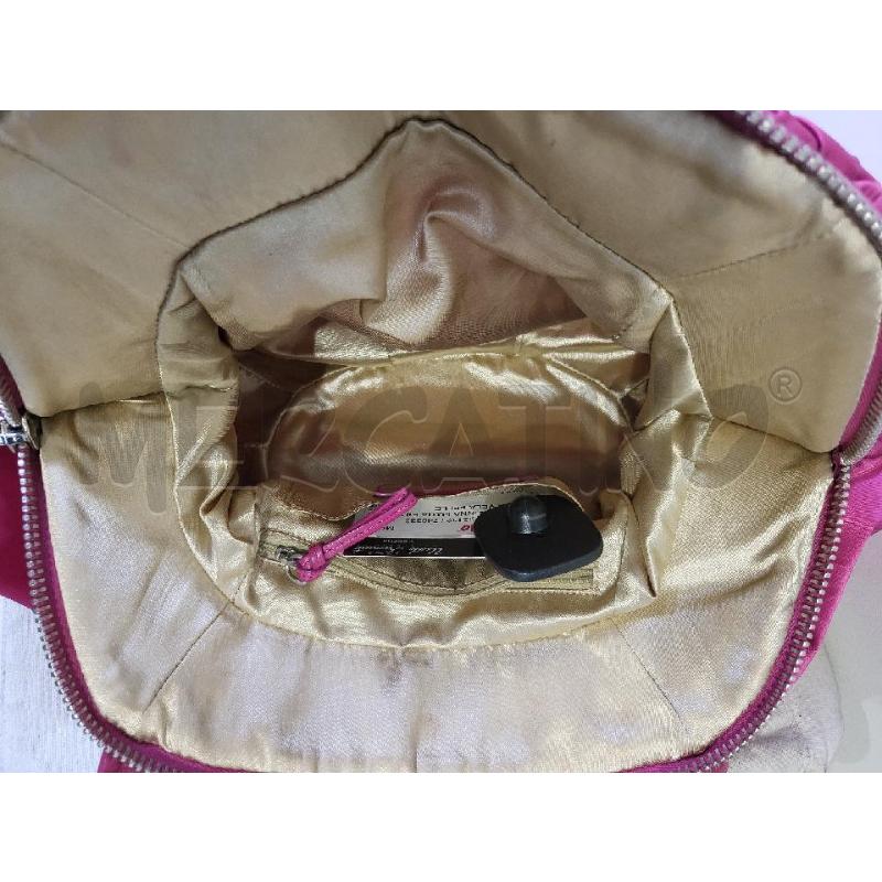BORSA DONNA FUXIA FAY TELA VELA PELLE | Mercatino dell'Usato Modena 4