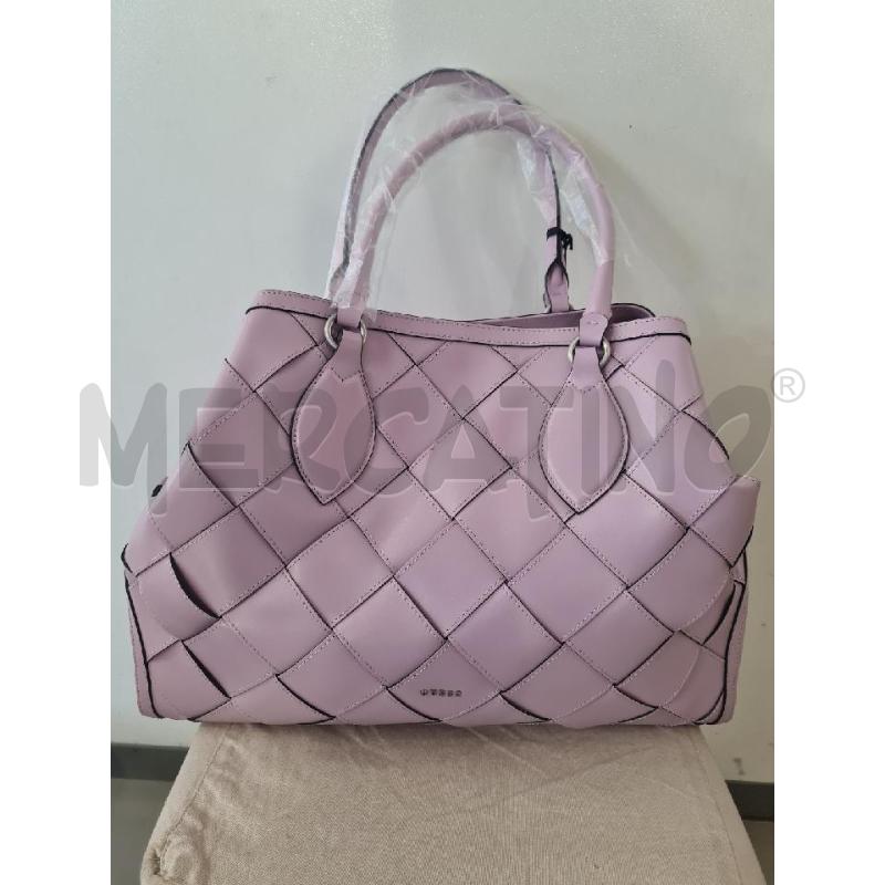 BORSA DONNA GUESS LUXE LILLA PELLE | Mercatino dell'Usato Modena 1