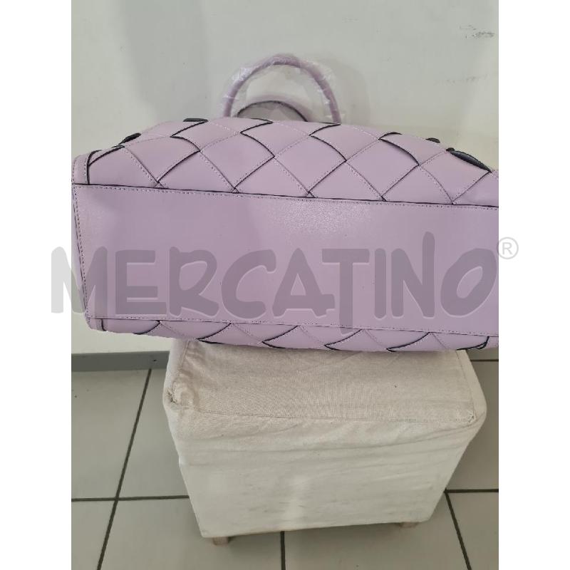 BORSA DONNA GUESS LUXE LILLA PELLE | Mercatino dell'Usato Modena 3