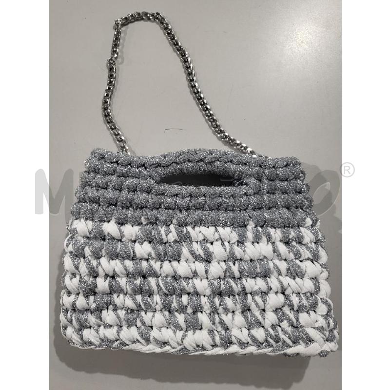 BORSA DONNA INTRECC ARGENTO HANDMADE | Mercatino dell'Usato Modena 2