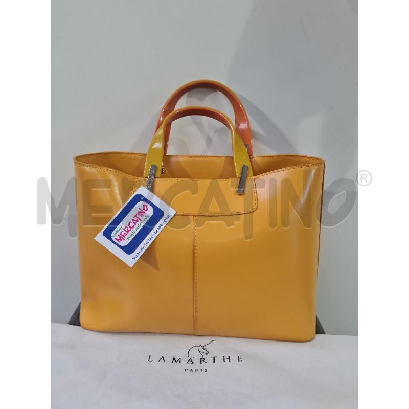 BORSA DONNA LA MARTHE OCRA MANICICI RESINA | Mercatino dell'Usato Modena 1
