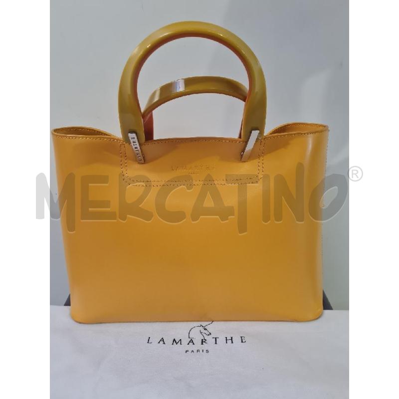 BORSA DONNA LA MARTHE OCRA MANICICI RESINA | Mercatino dell'Usato Modena 2