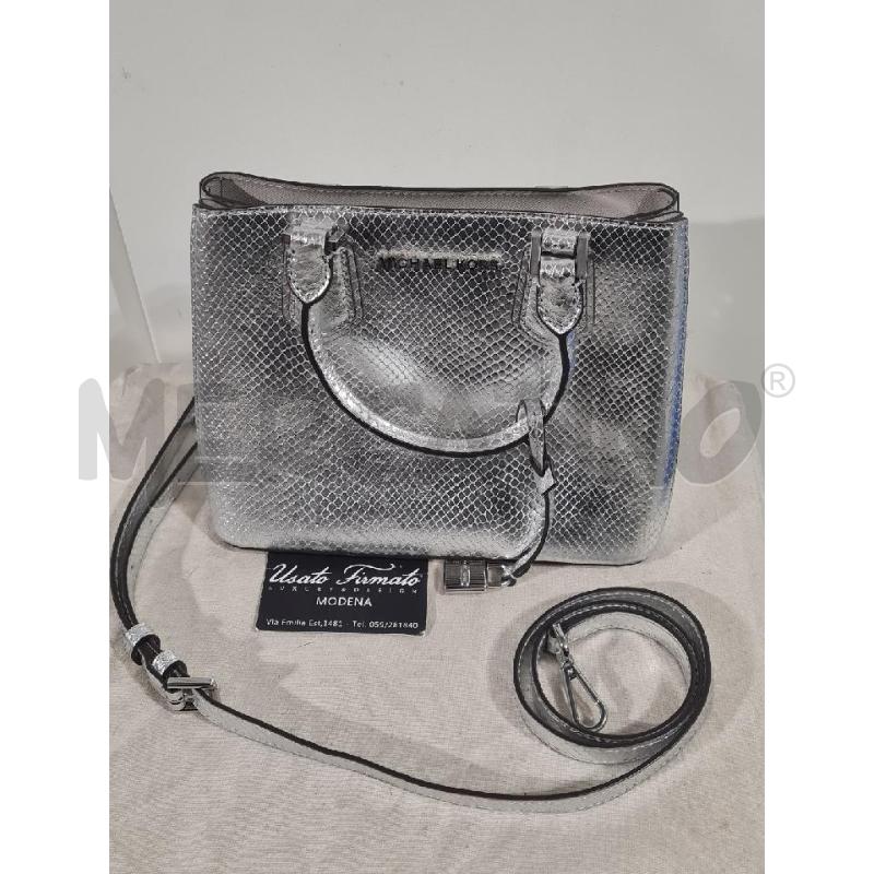 BORSA DONNA MICHAEL KORS ARGENTATA | Mercatino dell'Usato Modena 1