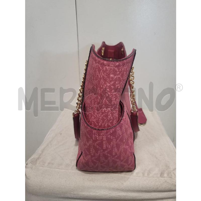 BORSA DONNA MICHAEL KORS BORDEAUX LOGO | Mercatino dell'Usato Modena 3