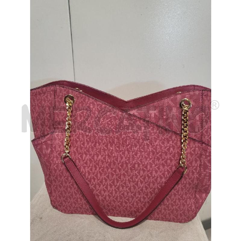 BORSA DONNA MICHAEL KORS BORDEAUX LOGO | Mercatino dell'Usato Modena 4