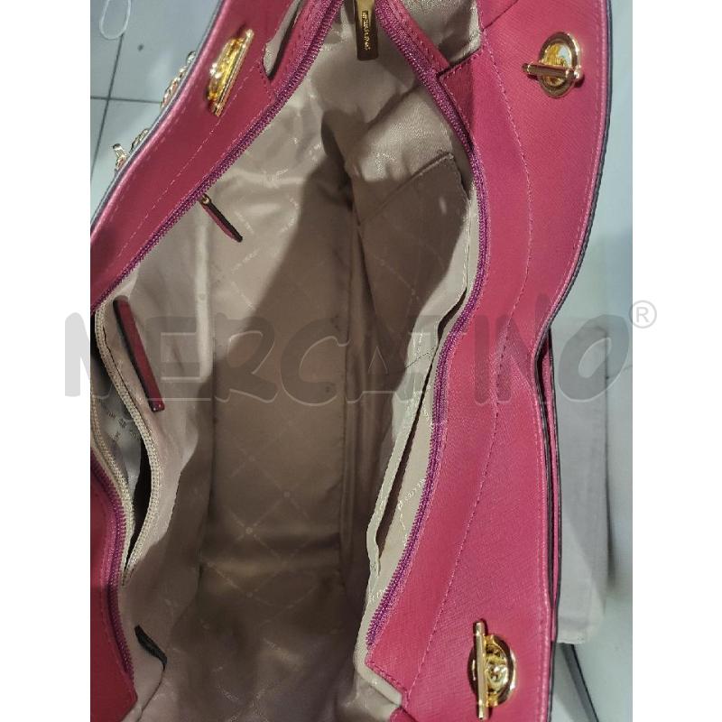 BORSA DONNA MICHAEL KORS BORDEAUX LOGO | Mercatino dell'Usato Modena 5