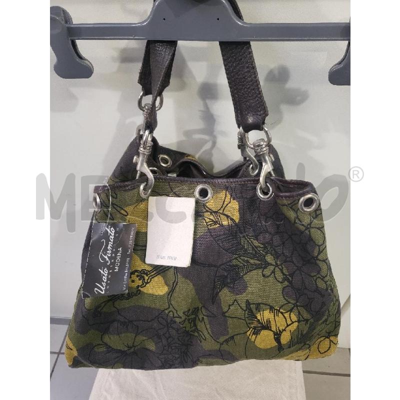 BORSA DONNA MIU MIU FANTA VERDE | Mercatino dell'Usato Modena 1