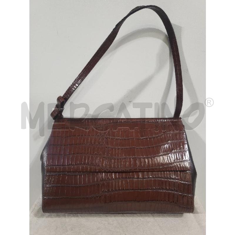 BORSA DONNA NANNINI PELLE MARRON | Mercatino dell'Usato Modena 1