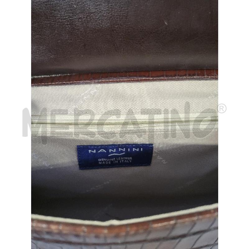 BORSA DONNA NANNINI PELLE MARRON | Mercatino dell'Usato Modena 5