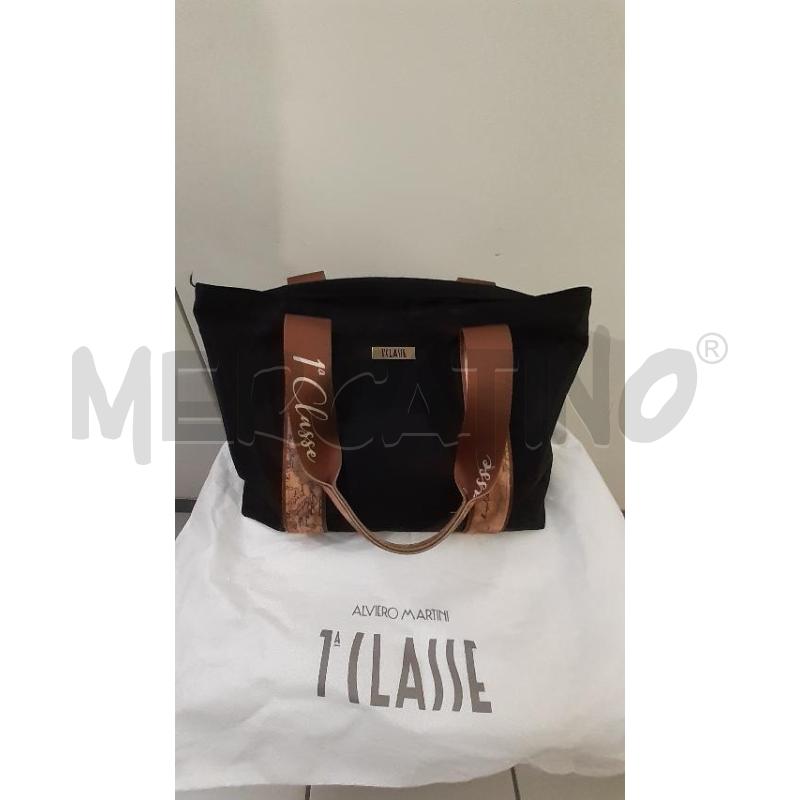 BORSA DONNA NERA 1 CLASSE TELA VELA | Mercatino dell'Usato Modena 1